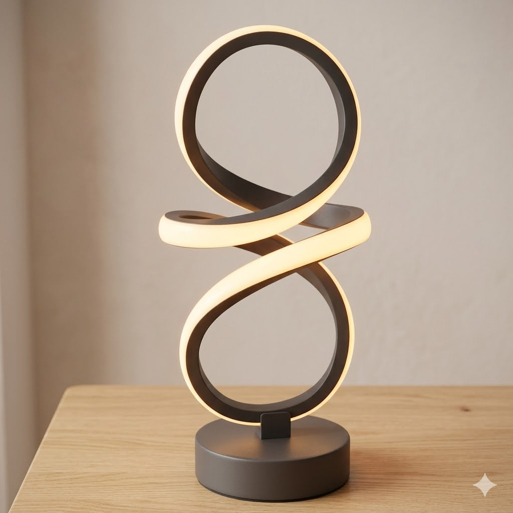 LumeVibe "Infinity" | Double-Loop Desk Lamp