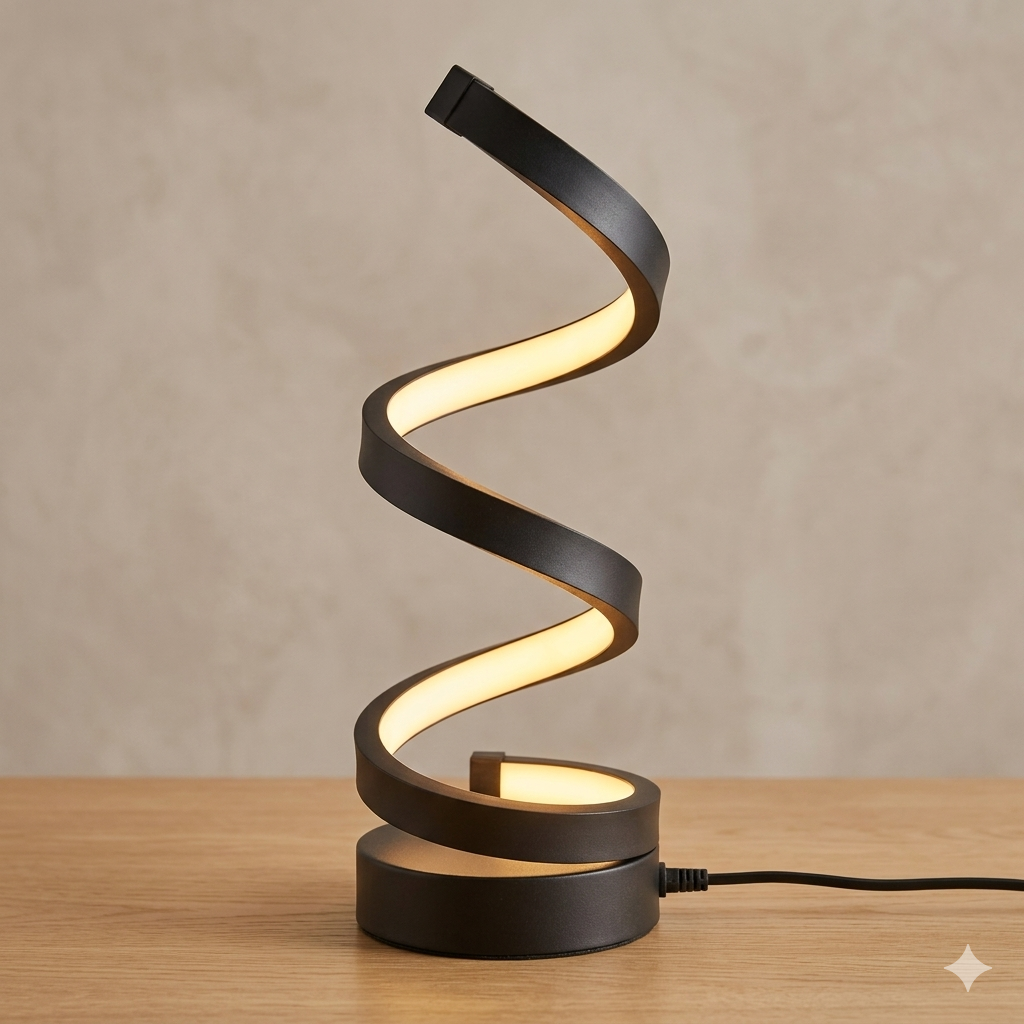 LumeVibe "Helix" | Spiral LED Sculpture