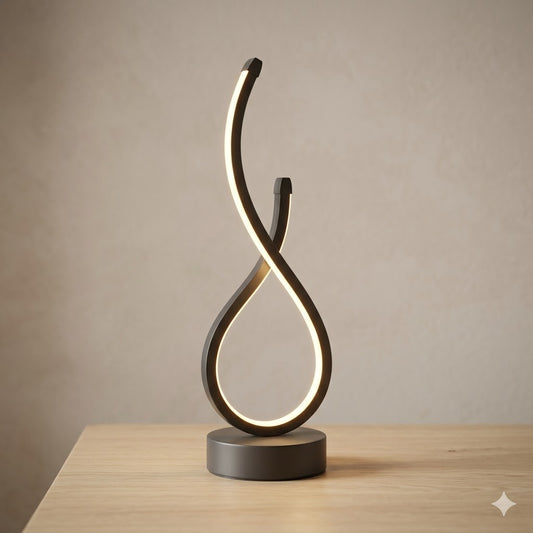 LumeVibe "Eclipse" | Minimalist Curve Lamp