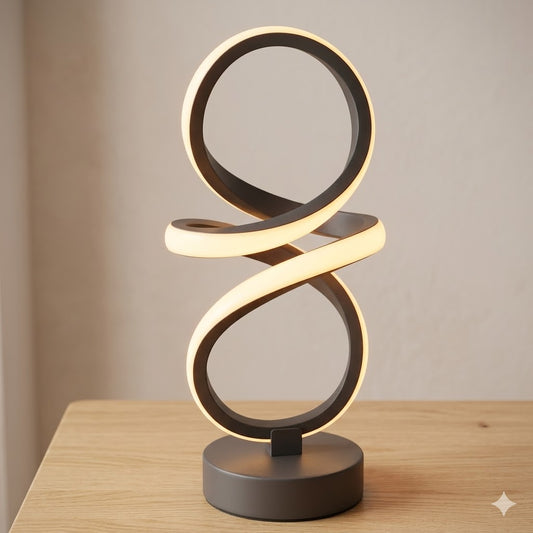 LumeVibe "Infinity" | Double-Loop Desk Lamp